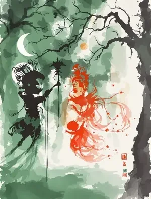 皮影戏台 海报