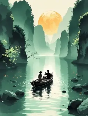 李白乘舟 海报