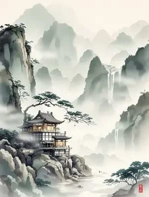 半山烟雨 海报