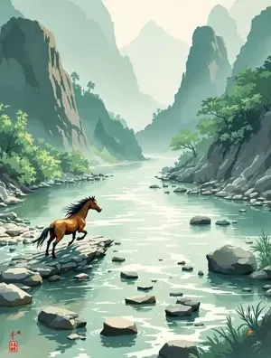小马过河 海报