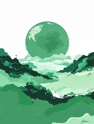 留白 海报